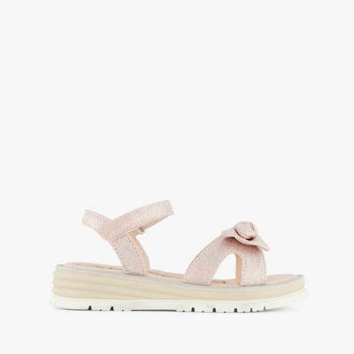 Meisjes sandalen met glitters en strikje