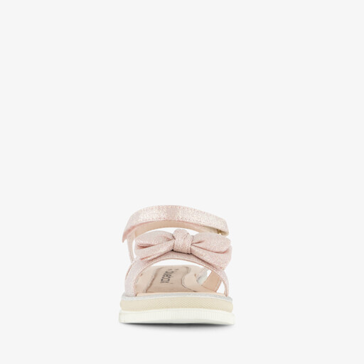 Meisjes sandalen met glitters en strikje