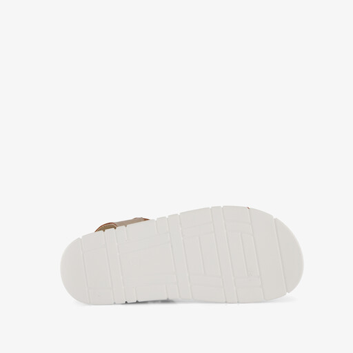Leren meisjes sandalen goud