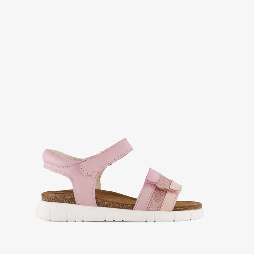 Leren meisjes sandalen roze