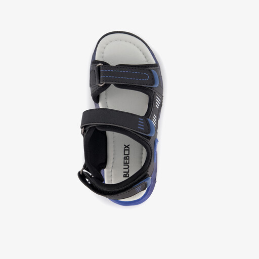 Jongens sandalen met lichtjes zwart blauw