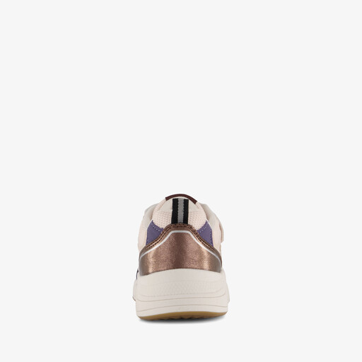 Meisjes sneakers beige paars