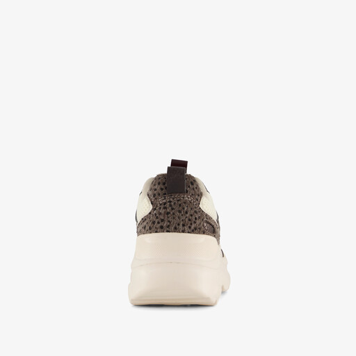 Meisjes dad sneakers beige bruin