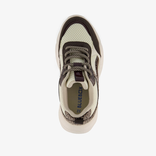 Meisjes dad sneakers beige bruin