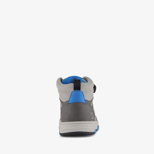 Hoge jongens sneakers grijs blauw