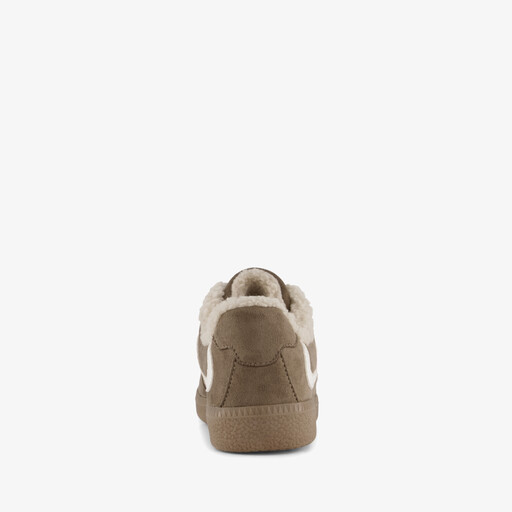 Dames teddy sneakers bruin