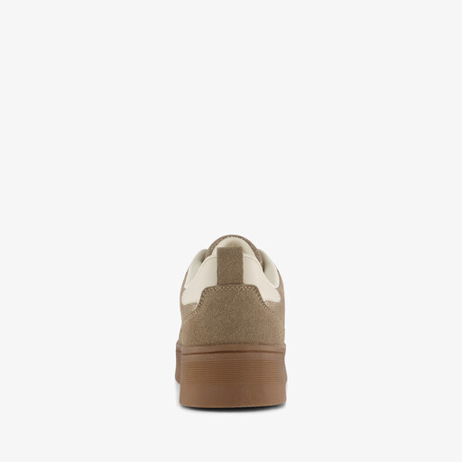 Metallic dames sneakers beige