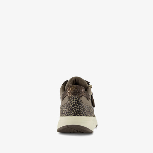Dames sneakers donkerbruin