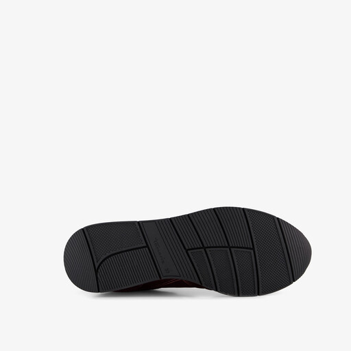 Dames sneakers met rits bordeauxrood