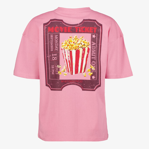 Dames T-shirt met backprint ecru