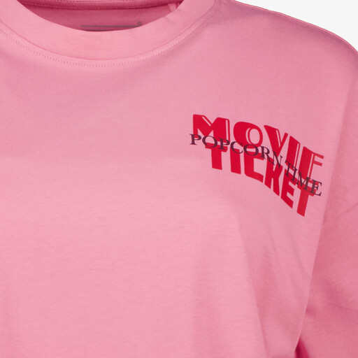 Dames T-shirt met backprint ecru