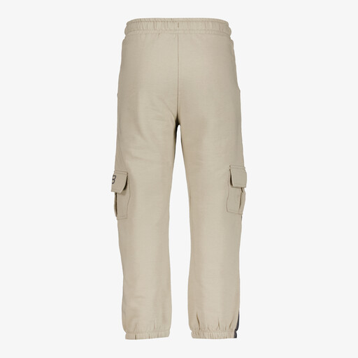 Jongens cargo joggingbroek beige