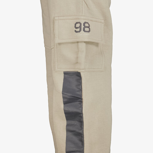 Jongens cargo joggingbroek beige