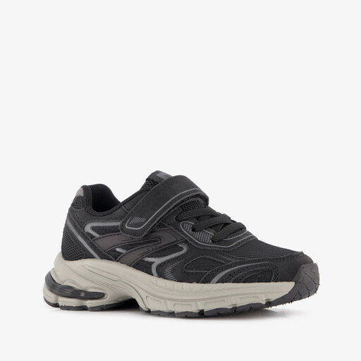 Jongens dad sneakers zwart grijs