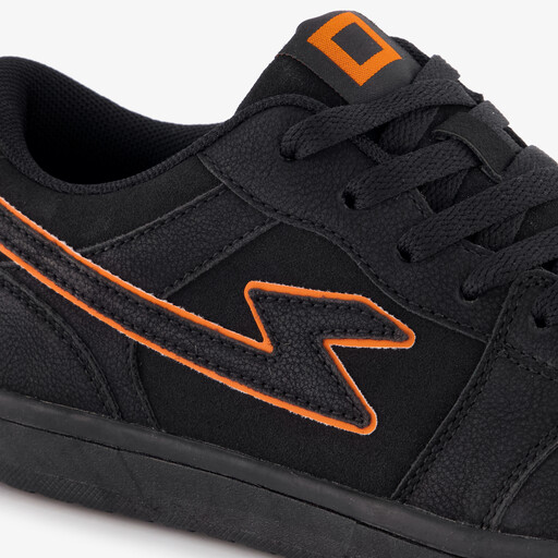 Jongens sneakers zwart oranje