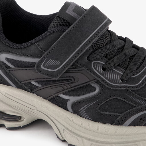 Jongens dad sneakers zwart grijs