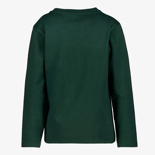 Jongens shirt met lange mouwen en lynx opdruk groen