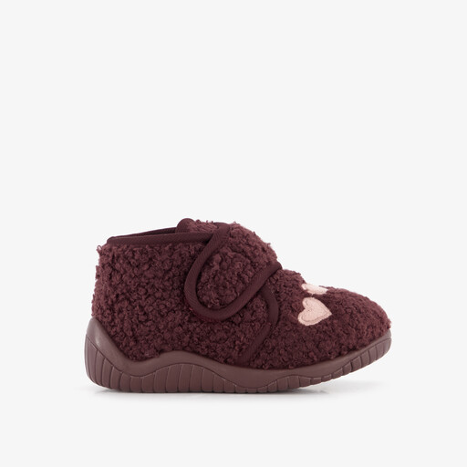 Teddy meisjes pantoffels hartjes