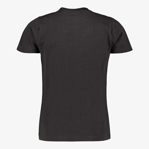 Meisjes T-shirt met panter antraciet