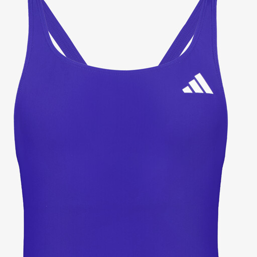 V-rug dames badpak blauw