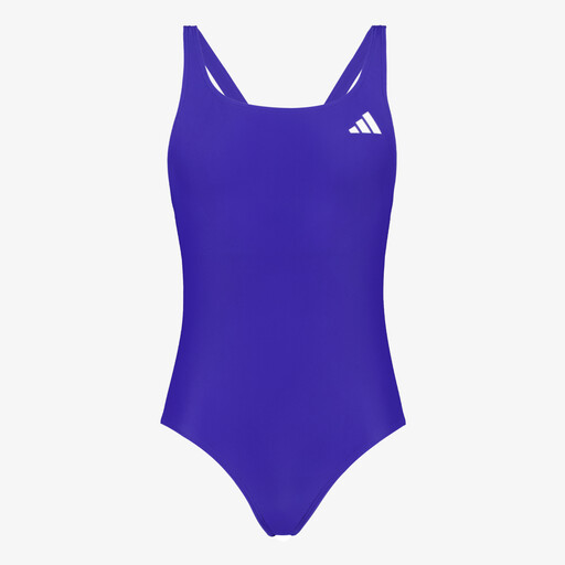V-rug dames badpak blauw