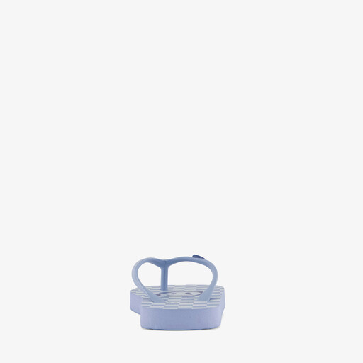 Kinder teenslippers met smiley blauw