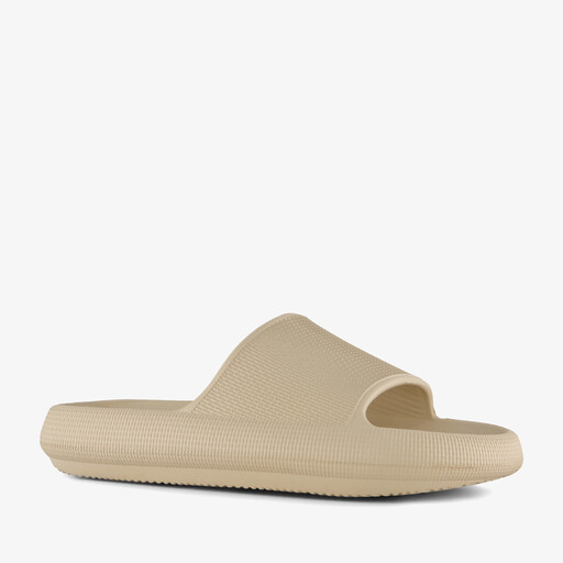 Heren badslippers beige