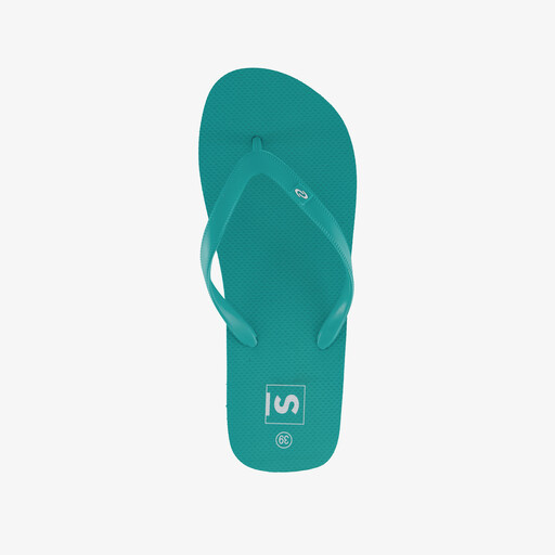 Dames teenslippers aqua blauw