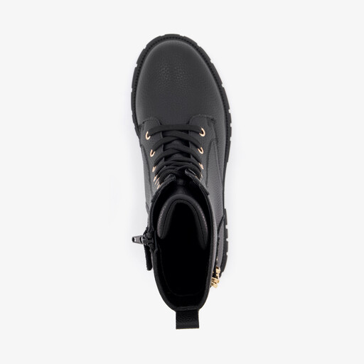 Meisjes veterboots zwart
