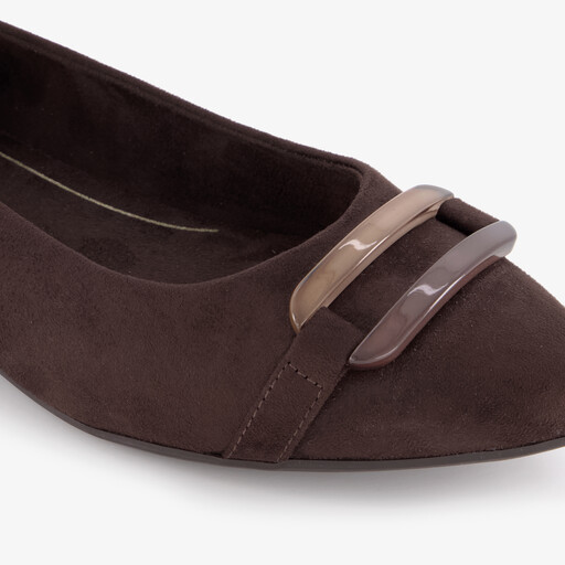Dames ballerina bruin
