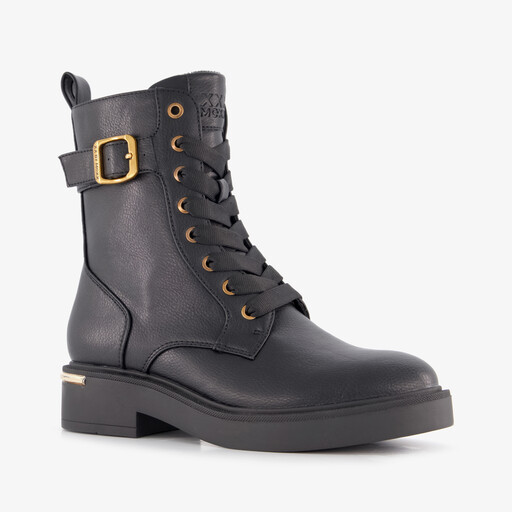 XX bij dames veterboots zwart