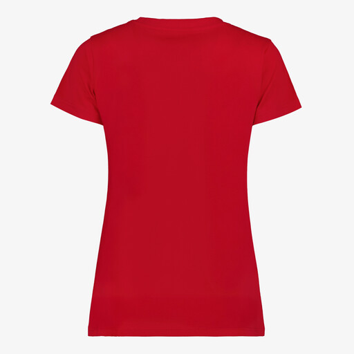 Dames T-shirt met tekstopdruk rood