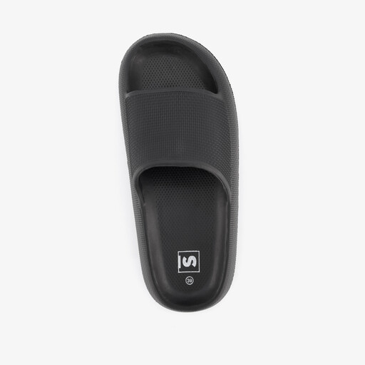 Dames badslippers zwart