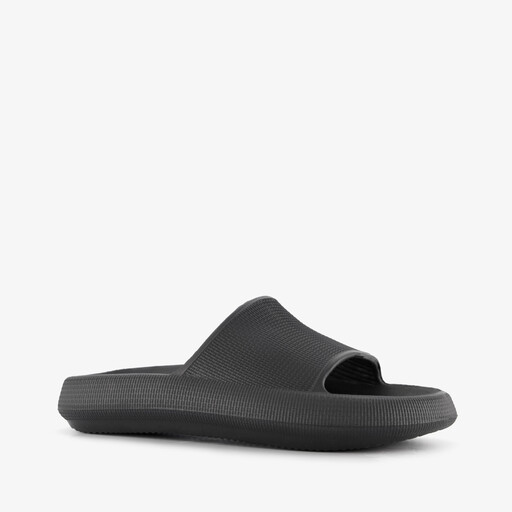 Dames badslippers zwart