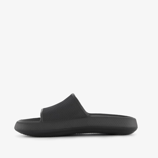 Dames badslippers zwart