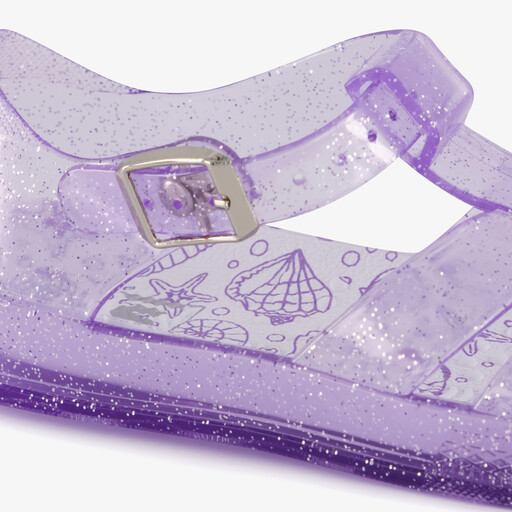Meisjes waterschoenen met glitters lila