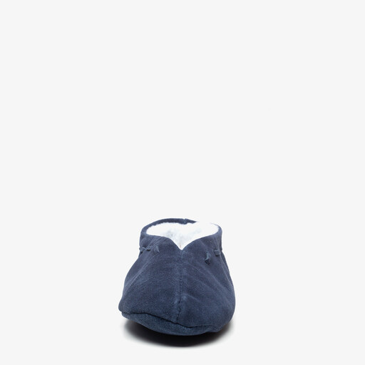 Leren heren Spaanse sloffen blauw
