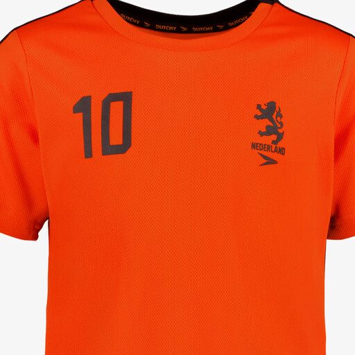 Tweedelig kinder sport set oranje zwart