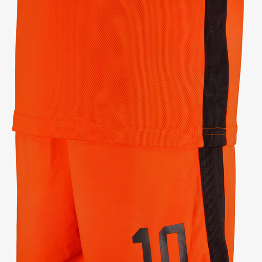 Tweedelig kinder sport set oranje zwart