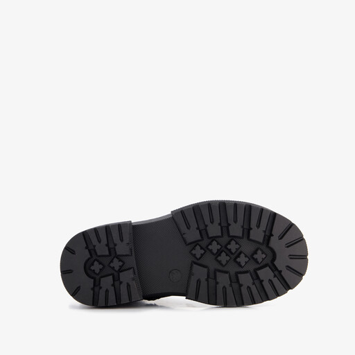 Meisjes veterboots met strikje zwart