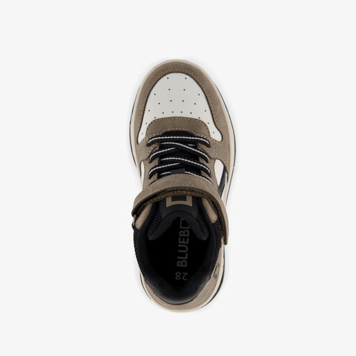 Hoge jongens sneakers bruin zwart
