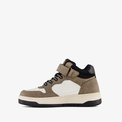 Hoge jongens sneakers bruin zwart