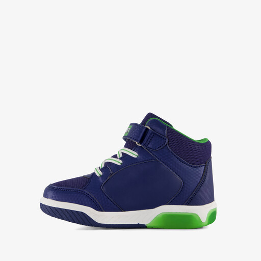 Jongens hoge sneakers met lichtjes blauw