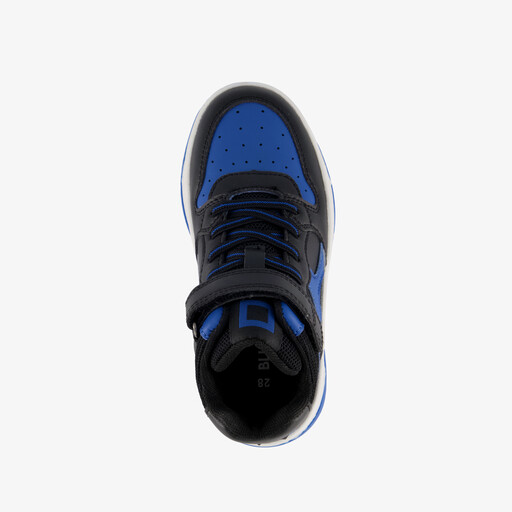 Hoge jongens sneaker blauw zwart