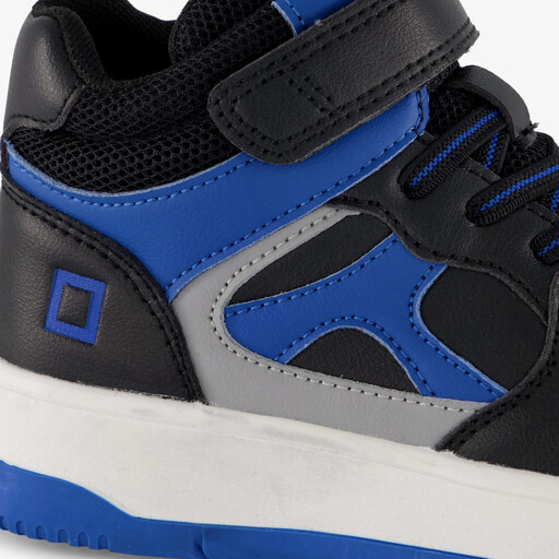 Hoge jongens sneaker blauw zwart