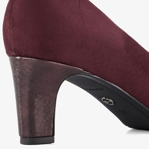 Dames pumps bordeaux rood