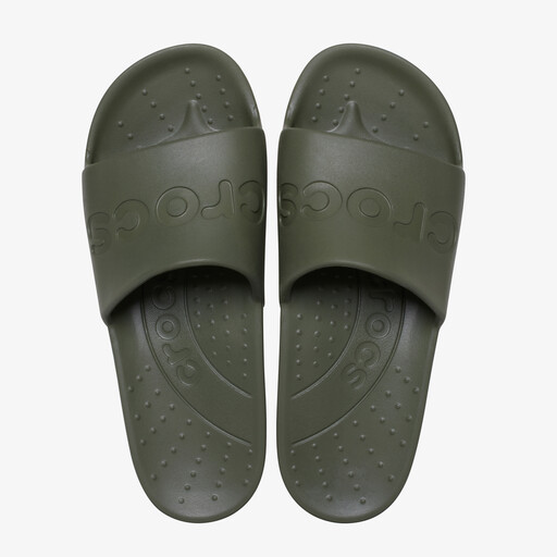Slide Army Green heren badslippers groen