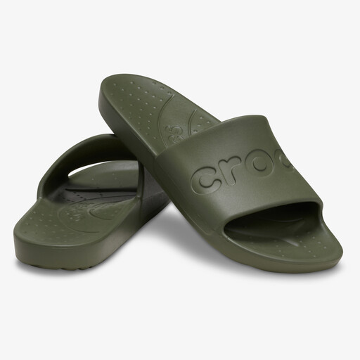 Slide Army Green heren badslippers groen
