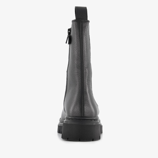 Leren meisjes Chelsea boots zwart