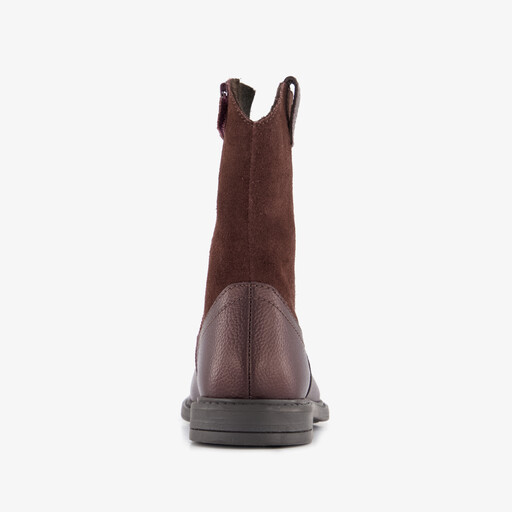 Suède cowboylaarzen met hartjes bordeaux